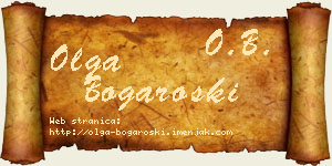 Olga Bogaroški vizit kartica